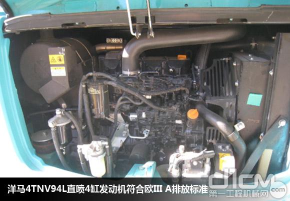 神钢SK60－8挖掘机配置洋马4TNV94L直喷4缸发动机符合欧III A排放标准