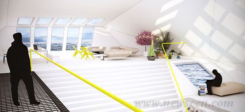 风力涡轮机住宅loft concept