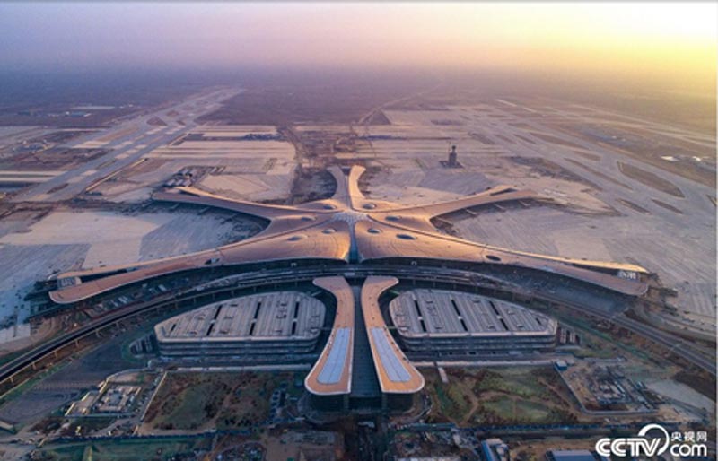 北京大兴国际机场航站楼基本完工