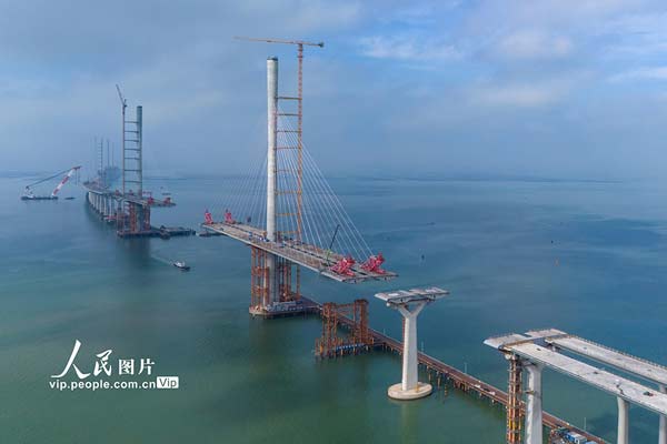 广东珠海：黄茅海跨海通道建设有序推进