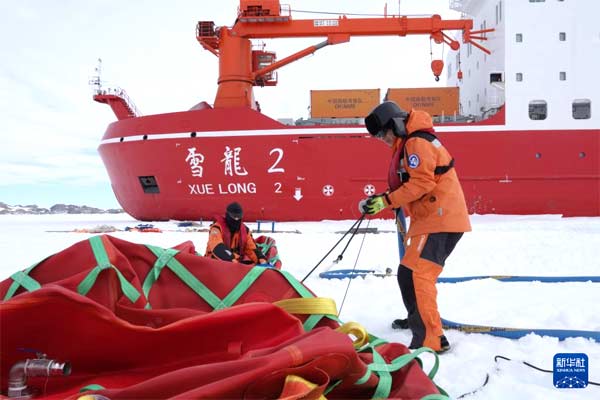 第42次南极考察丨“雪龙2”号首次参与中山站燃