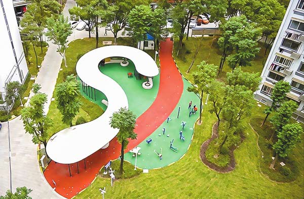 小区新貌:小区花园更新