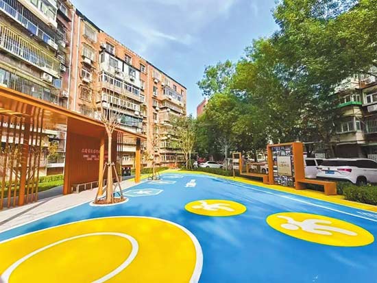 小区新貌 边角空地变身活动区