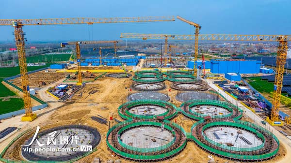 江苏泗洪：粮储工程建设正酣