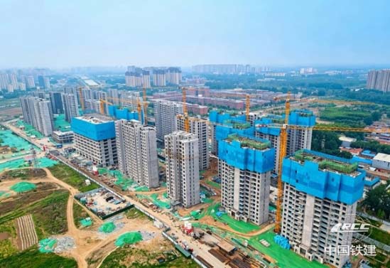 廊坊后南昌村棚户区改造项目住宅楼主体结构全