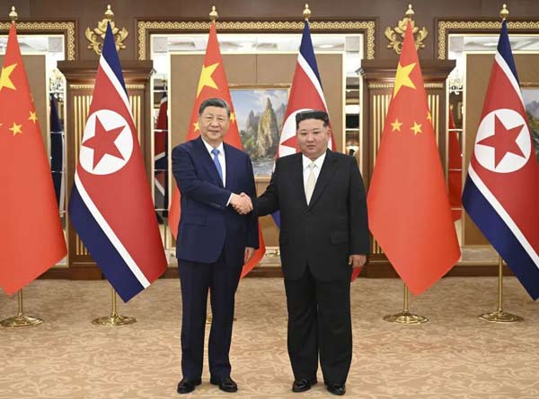 习近平同金正恩举行会谈