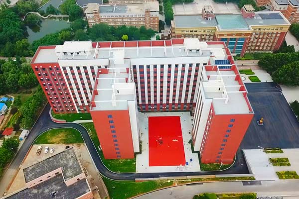 中建安装承建的辽宁警察学院第一学生宿舍楼E