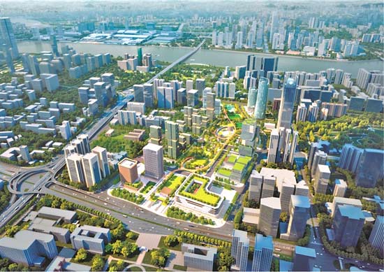 中建四局为广州珠江新城“城市会客厅”建设再