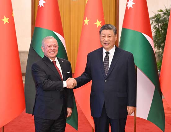 习近平同约旦国王阿卜杜